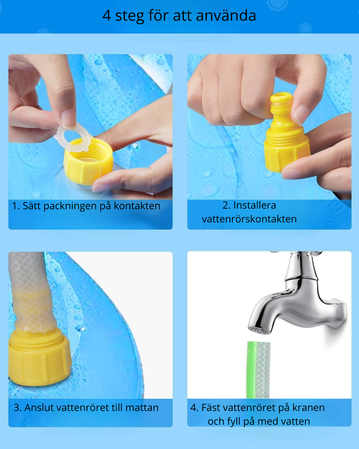 💦 Hållbar Vattenspridarmatta för Barn – Splash & Lek matta