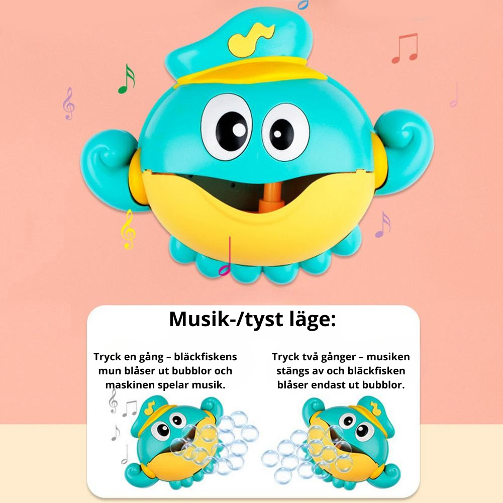 Bubble Octopus – Automatisk Bubbelmaskin för Bad